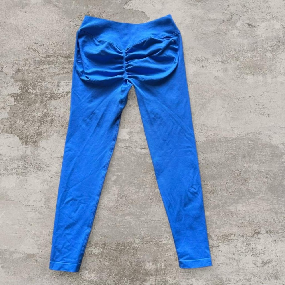 blue mid waisted leggings - Picture 2 of 4